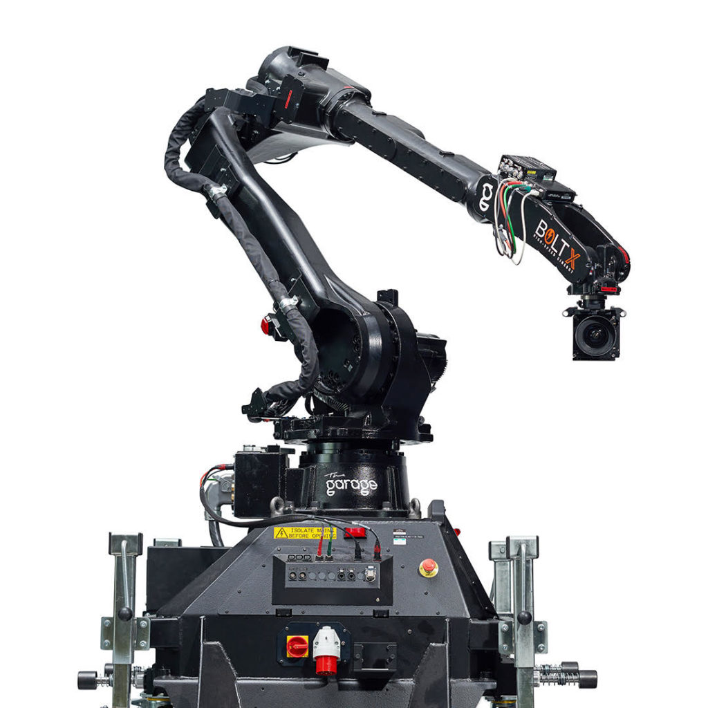 Bolt X on Pedestal Robotic Motion Control Rig with White Background